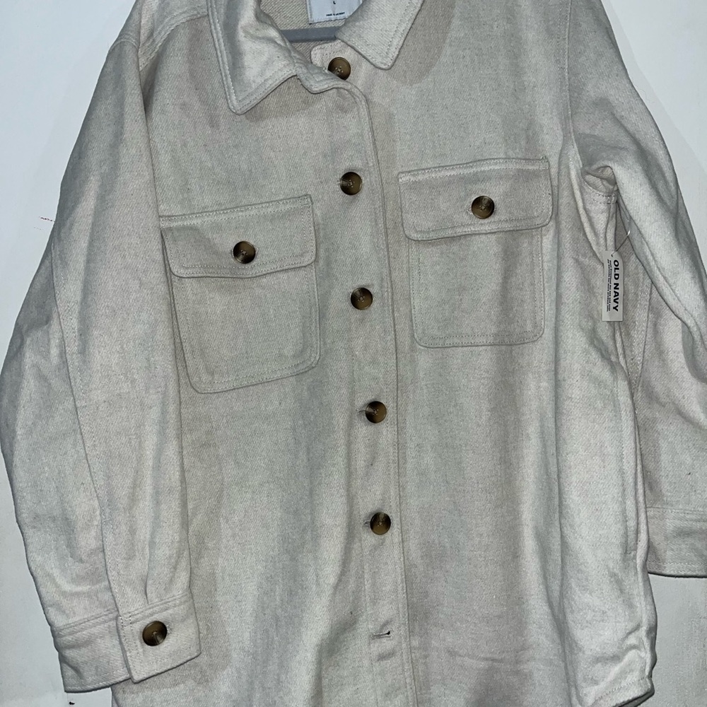 NWT Old Navy Women's Tan Utility Jacket - Picture 3 of 3